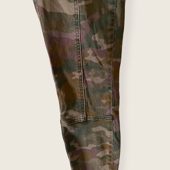 Anthropologie Camouflage High Rise Button Front Skinny Jeans Pants Size 26 - Picture 2 of 7